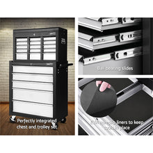 Load image into Gallery viewer, Giantz 14 Drawer Tool Box Cabinet Chest Mechanic Garage Storage Trolley Grey
