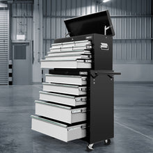 Load image into Gallery viewer, Giantz 14 Drawer Tool Box Cabinet Chest Mechanic Garage Storage Trolley Grey
