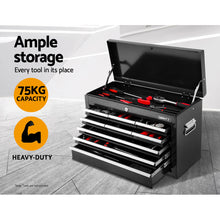 Load image into Gallery viewer, Giantz 15 Drawer Tool Box Cabinet Chest Trolley Toolbox Garage Storage Box
