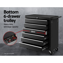 Load image into Gallery viewer, Giantz 16 Drawer Tool Box Cabinet Chest Trolley Toolbox Garage Storage Box
