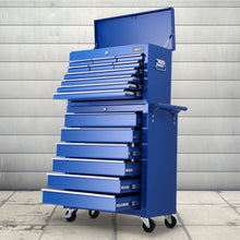 Load image into Gallery viewer, Giantz Tool Box Chest Trolley 16 Drawers Cabinet Cart Garage Toolbox Blue
