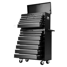 Load image into Gallery viewer, Giantz 16 Drawer Tool Box Cabinet Chest Trolley Toolbox Garage Storage Black

