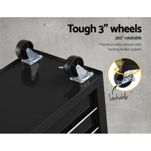 Load image into Gallery viewer, Giantz 6 Drawer Tool Box Cabinet Chest Trolley Cart Garage Toolbox Storage
