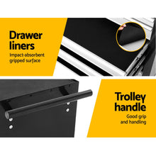 Load image into Gallery viewer, Giantz 7 Drawer Tool Box Cabinet Chest Trolley Storage Garage Toolbox Grey
