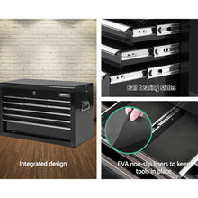 Load image into Gallery viewer, Giantz 9 Drawer Tool Box Cabinet Chest Toolbox Storage Garage Organiser Black
