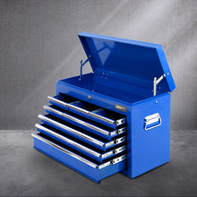 Load image into Gallery viewer, Giantz 9 Drawer Tool Box Cabinet Chest Toolbox Storage Garage Organiser Blue
