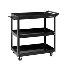 Load image into Gallery viewer, Giantz 3-Tier Tool Cart Trolley Workshop Garage Storage Organizer Black
