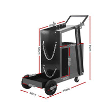 Load image into Gallery viewer, Giantz Welding Trolley Cart 4 Drawer MIG TIG ARC Welder Plasma Cutter
