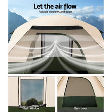 Load image into Gallery viewer, Weisshorn Family Camping Tent 4 Person Hiking Beach Tents Green
