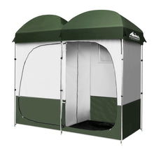 Load image into Gallery viewer, Weisshorn Double Camping Shower Toilet Tent Outdoor Portable Change Room

