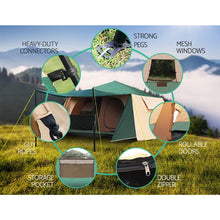 Load image into Gallery viewer, Weisshorn Instant Up Camping Tent 8 Person Pop up Tents Family Hiking Dome Camp
