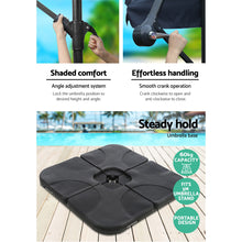 Load image into Gallery viewer, Instahut 3m Umbrella w/Base Outdoor Cantilever Beach Garden Patio Parasol Navy
