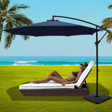 Load image into Gallery viewer, Instahut 3m Umbrella w/Base Outdoor Cantilever Beach Garden Patio Parasol Navy
