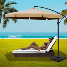 Load image into Gallery viewer, Instahut 3m Outdoor Umbrella w/Base Cantilever Garden Beach Patio Beige
