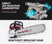 Load image into Gallery viewer, Baumr-AG 45CC Petrol Chainsaw Commercial 18 Bar Chain Saw E-Start Pruning
