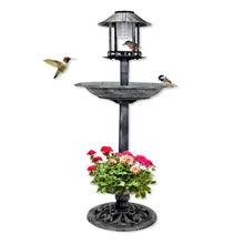 Load image into Gallery viewer, Garden Greens 1M Bird Bath Solar Power With Feeding Station and Lights
