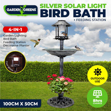Load image into Gallery viewer, Garden Greens 1M Bird Bath Solar Power With Feeding Station and Lights
