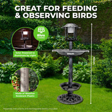 Load image into Gallery viewer, Garden Greens 1M Bird Bath Solar Power With Feeding Station and Lights
