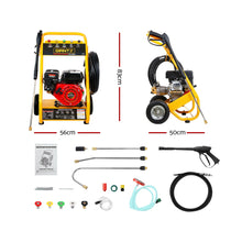 Load image into Gallery viewer, Giantz 4800PSI 8HP 20M Petrol High Pressure Cleaner Washer Water Jet Hose Gurney
