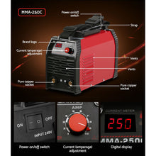 Load image into Gallery viewer, Giantz 250 Amp Inverter Welder MMA ARC DC IGBT Welding Machine Stick Portable
