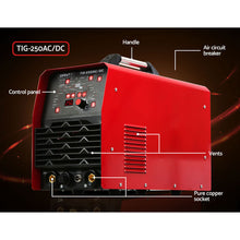 Load image into Gallery viewer, Giantz 250Amp Inverter Welder AC/DC Pulse TIG MMA Aluminum Welding Machine Stick
